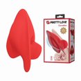 thumbnail image 1 of Pretty Love Carnation Manta Ray Finger Vibrator, Red, 1 of 6