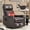 Dark Brown, variant on LLappuil Recliner Chair, 360° Swivel Massage Recliner Chair with Heat, Nursery Glider Rocker Recliner Chair for Living Room, Bedroom, Faux Leather Gray