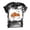 Z2-Black, variant on Halloween Ladies Relax V Neck Blouse, Women Light Tee, Spooky Season Skeleton Print Casual Top