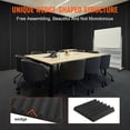 thumbnail image 3 of VEVOR Acoustic Foam Panels, 36 Pack 12 x 12 x 2 inches, High Density Soundproof Wall Panels, Acoustic Panels,Sound Dampening Absorbing Panels for Studio Wall and Ceiling,Black, 3 of 8