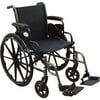 Roscoe Reliance III Steel Wheelchair, with Swing Away Footrests, 36 Pounds, 250 lb Weight Capacity