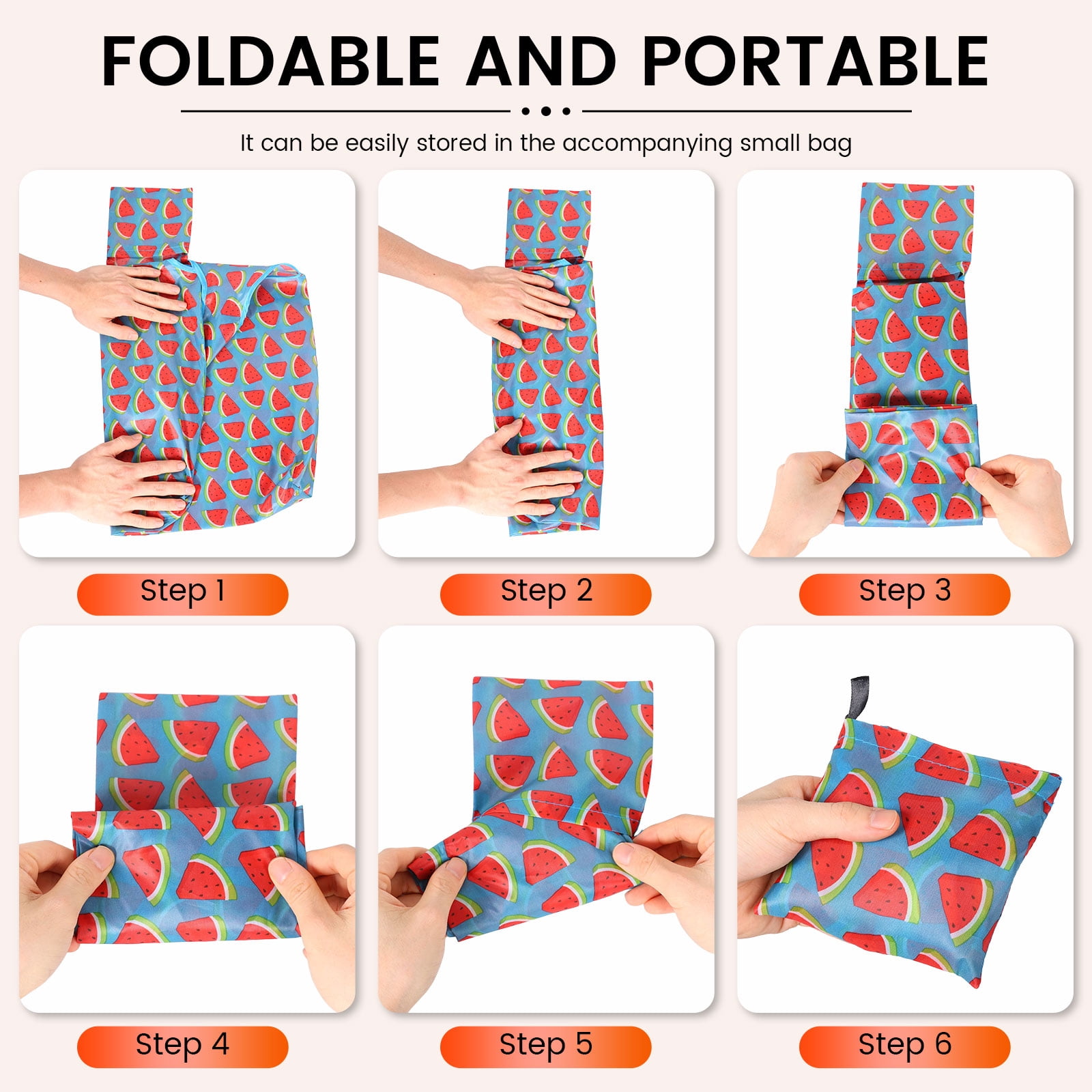 NUAHRHY 20Pcs Reusable Grocery Bags, 55Lbs Foldable Shopping Bag, Large Nanobag Cute Tote for Daily Shopping, Waterproof and Machine Washable Bulk Market Cloth Storage Bags