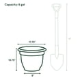thumbnail image 4 of Bloem Ariana 16" Self-Watering Plastic Planter - Rolled Rim Indoor/Outdoor Garden Pot, Dusty Rose, 2-Pack, 4 of 8