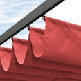 thumbnail image 6 of PURPLE LEAF Pergola Shade Cover for 11' X 13' Deck Porch Outside Outdoor Retractable Durable Fabric Canopy Replacement Top Only Terra, 6 of 8