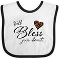 thumbnail image 3 of Inktastic Well Bless Your Heart with Leopard Print Boys or Girls Baby Bib, 3 of 4