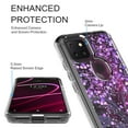 thumbnail image 2 of T-Mobile REVVL 4 Case, Rosebono Hybrid Bling Glitter Sparkle Epoxy Graphic Marble Colorful Silicone Skin Cover Armor Case for T-Mobile REVVL 4 (Purple), 2 of 5