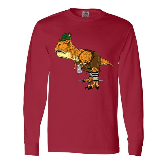 Inktastic T-Rex King of Oktoberfest Long Sleeve T-Shirt