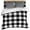 Black, variant on Navy Blue Check Duvet Cover Set, Farmhouse Buffalo Plaid Blue Soft Duvet Cover Full Size Bedding Set 4 Pieces, 1 Quiltcover and 2 Pillowcases with Zipper, 1 Bed Sheet for All Seasons