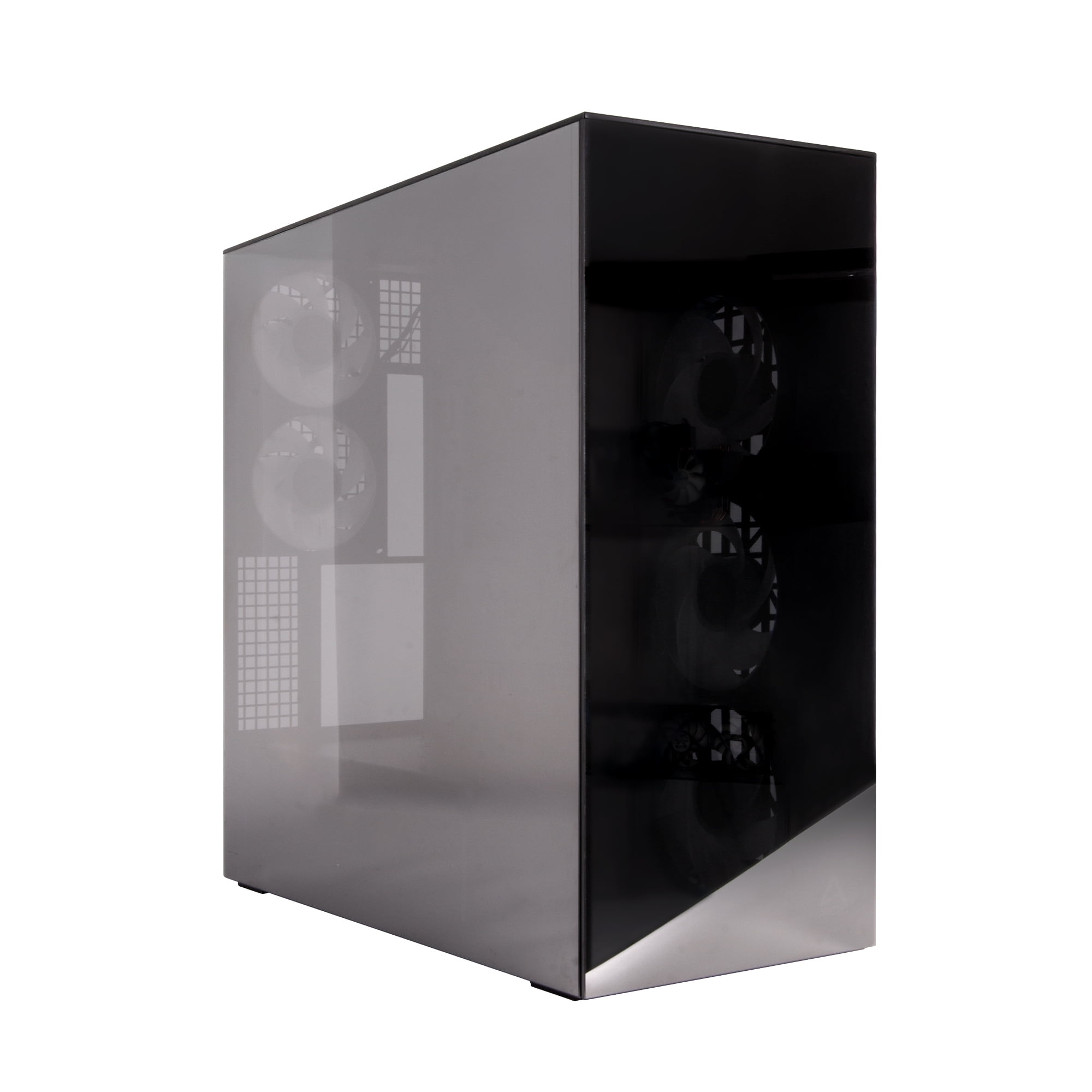 Arctic ACPCC00018A Xtender PC Case-Mid Tower-Tempered Glass Panel-Included A-RGB Fans - Mirror Black
