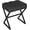 Black, variant on Vanity Stool, Linen Footrest Stool, Ottoman Bench with X-Shaped Metal Legs, Makeup Dressing Stool for Vanity, Living Room, Bedroom, Entryway, Hallways 15.74" D×11.81" W×18.11" H Black UHBD033B