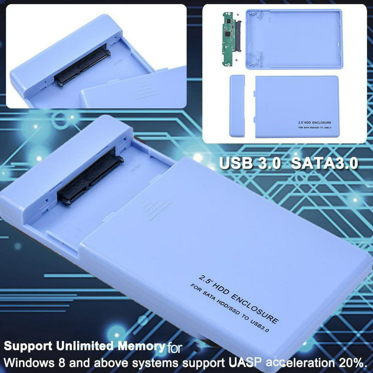 Boitier disque dur SSD/HDD 2.5 USB 3.0 - PC portable, Smartphone