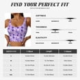 thumbnail image 5 of Uemuo Violet Pattern Women's Sports Bra - High Impact Support, Breathable, and Comfortable Athletic Bra for Running, Yoga, and Workouts, 5 of 9