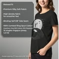 thumbnail image 6 of Women's The Nightmare Before Christmas Halloween Jack Skellington Sally Meant to Be Graphic Tee Black Small, 6 of 9