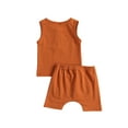 thumbnail image 5 of Coduop Infant Baby Boy Shorts Set Tank Top Jogger Shorts Outfit Summer Clothes, 5 of 6