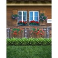 thumbnail image 1 of BSDHOME Polyester Brick House Red Pink Flowers Photography Backdrops Photo Props Studio Background 5x7ft, 1 of 2