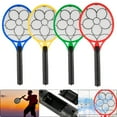 thumbnail image 4 of AMERTEER Bug Zapper Racket Electric Fly Swatter Mosquito Racket Fly Killer Mosquito Zapper Racket & Electric Bug Zapper Fly Killer Safe to Touch Indoor & Outdoors Electric Fly Zapper, 4 of 11