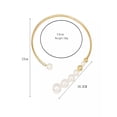 thumbnail image 6 of QQTDFG 1pc Faux Pearl Decor Cuff Choker Statement Necklace Modern Necklace Creative-default, 6 of 6