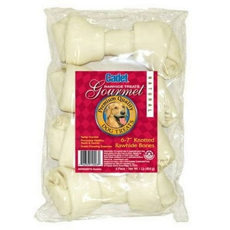 UPC: 0768303100031 | IMS Trading 10003 4-Pack Natural Rawhide Bone for Dogs  6-7-Inch