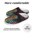 thumbnail image 6 of Goofa Rainbow Scales Fantasy Dragon Print Womens Mens Cotton Lightweight House Slippers , Washable Home Slippers,Indoor Comfy Bedroom Cozy Slippers-46/47, 6 of 7
