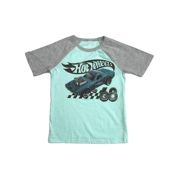 Jumping Beans Blue & Gray Short Sleeve Hot Wheels Race Car T-Shirt Tee Shirt 12