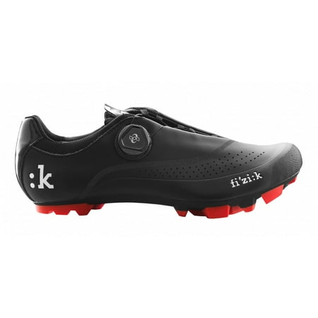 M4B Uomo - Men's MTB Shoe W/ BOA - Black/Red - Size (Best Xc Mtb Shoes)