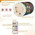 thumbnail image 5 of Yayeee Flameless Candles with Remote Flickering Battery Operated Multi Color Changing, Red Christmas Light, 5 of 7