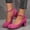 Hot Pink, variant on Womens Wedge Sandals Chunky Heel Slip On Shoes for Women Comfortable Daily Casual Flat Sole Footwear US :8