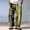 Yellow, variant on Mens Harem Pants Patchwork Elastic Waist Drawstring Pockets Loose Boho Hippie Beach Casual Pants Red Size 3XL