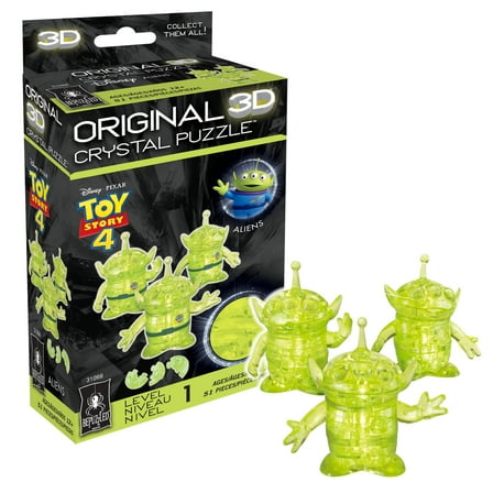 Toy Story Aliens Original 3D Crystal Puzzle from BePuzzled, Ages 12 and Up