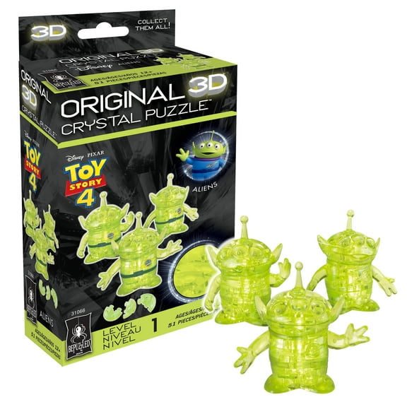 Toy Story Aliens Original 3D Crystal Puzzle from BePuzzled, Ages 12 and Up