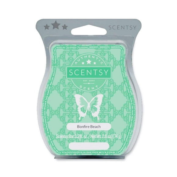 Scentsy, Bonfire Beach, Wickless Candle Tart Warmer Wax Bar, 3.2 Fl Oz, 8 Squares by Scentsy
