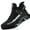 Black, variant on XQJ Outdoor Security Boots Steel Toe Boots For Men Work Safety Shoes Indestructible Slip-Resistant Shoes Stylish Cool Safety Boots Orange