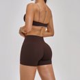 thumbnail image 5 of Two Piece Casual Workout Sets for Women Athletic 2 Piece Summer Outfits Lounge Matching Sets Clothing,Fitness(Brown,M), 5 of 8