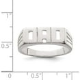 thumbnail image 4 of Sterling Silver Solid Dad Ring (Size 11) Made In India qr1245-11, 4 of 6