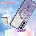 thumbnail image 3 of Funda Bonoma para teléfono móvil compatible con Samsung Galaxy S22, color morado, 3 of 6