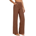 thumbnail image 2 of Casual Linen Pants, High Waist Wide Leg, Loose Fit Comfortable, Fashionable, 2 of 4