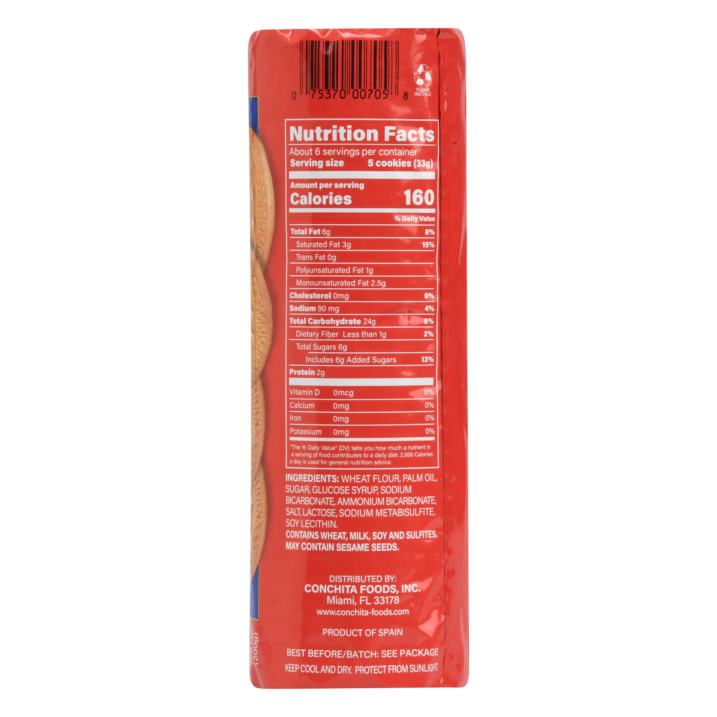 Conchita Maria Cookies Dorada, 7.06 oz