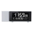 thumbnail image 2 of Moderno reloj despertador para habitaciones, número de LCD simple Número de digital, Dimmer, Reloj de noche USB para Baoblaze Radio reloj despertador, 2 of 8