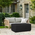 thumbnail image 6 of Rectangular/Oval Outdoor Table Cover 12 Oz Waterproof - Rectangle Table Cover with 100% Weather Resistant - with Air Pocket and Drawstring for Snug Fit (128" W x 50" D x 24" H, Black), 6 of 7