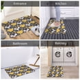 thumbnail image 5 of Gukieu Mouse Cheese Print Dust-proof Floor Mats, Water-absorbent and Non-slip Flannel Door Mats 16x24in, Home Decoration Suitable for Kitchen, Bathroom, Garage, 5 of 7