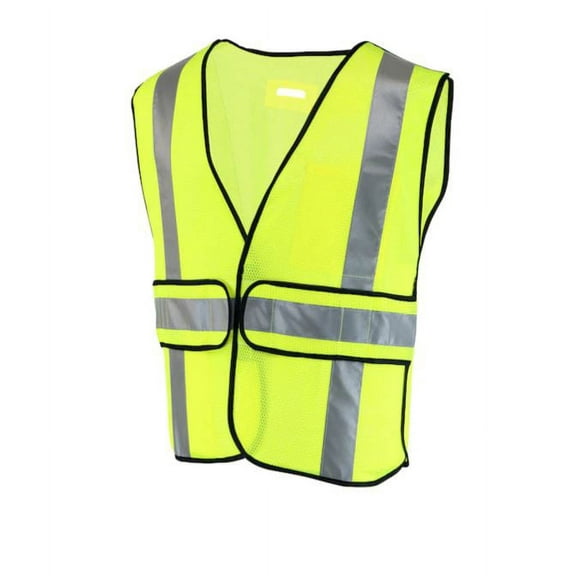 Project Source  One Size Fits Most Yellow Polyester High Visibility Enhanced Visibility (Reflective) Safety Vest 2 Pack