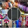 thumbnail image 4 of Ribbon Storage Organizer,Wall Mounted Ribbon Organizer,Wrapping Paper Rack,7-Layer Metal Ribbon Storage for Craft Room,Flower Shop,Gift Wrapping Paper,White, 4 of 8