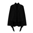 thumbnail image 4 of Lindreshi Shackets for Women 2023 with Pockets Fashion Woman Long Sleeve T-Shirt Open Front Loose Outerwear Button Solid Blouse Coat Tops, 4 of 4