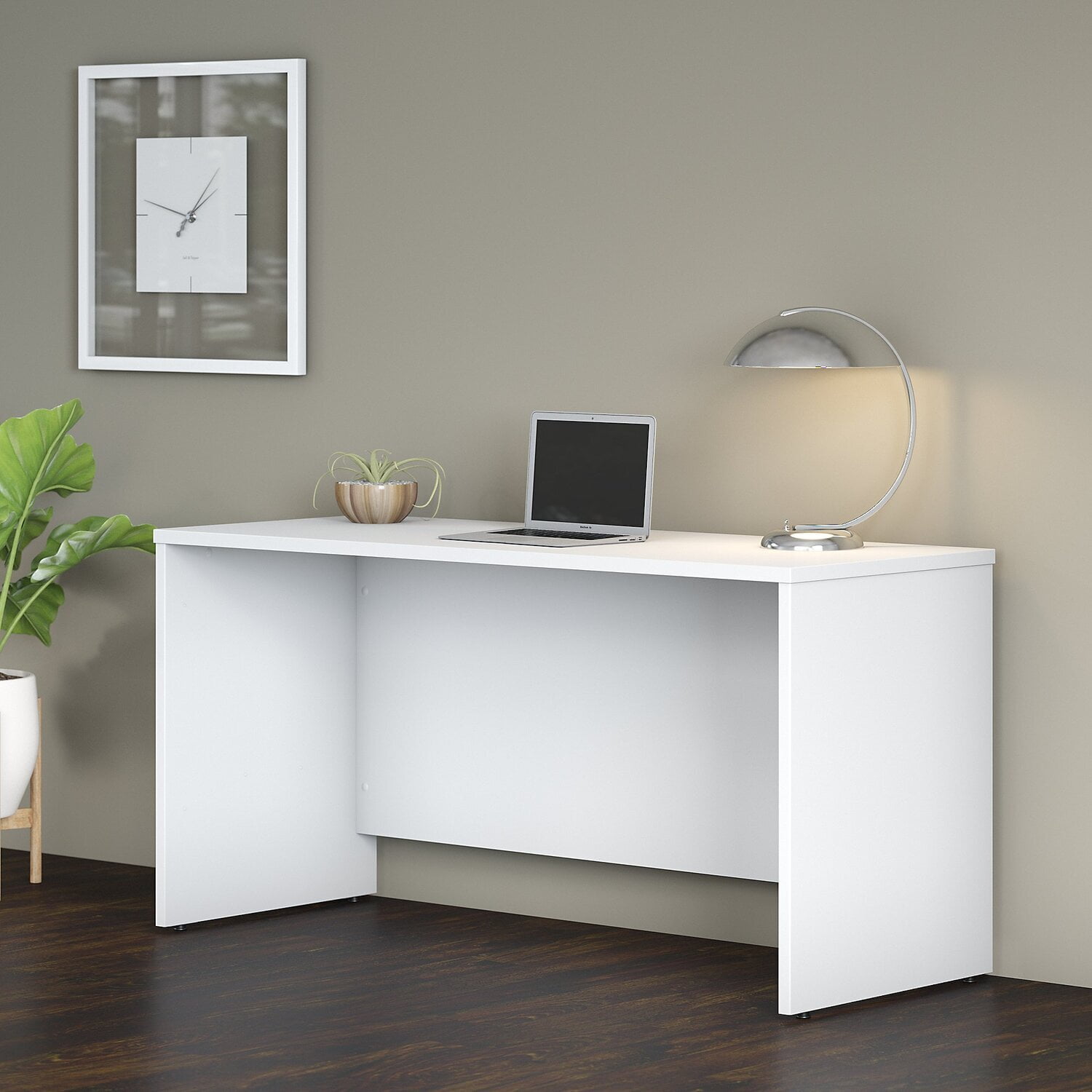 Bush Business Furniture Studio C Credenza Desk Hansen Cherry 60W x 24D 