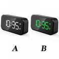 thumbnail image 2 of CNKOO Réveil Mode Plein Écran avec Apparence Noire et Polices Vertes (Non Rechargeable), 2 of 10
