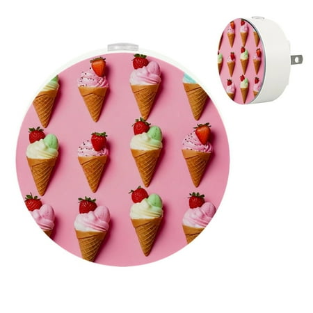 

YZUOUZY Bedside Lamps Bedside Lamp Small Lamps Set of 2 Desserts Ice Cream Strawberries