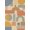 Beige, Pattern 13, variant on ODIKA 4'x6' Brown Earthy Modern Abstract Shapes Design Washable Area Rug Retro Inspired Bold Geometric and Organic Motifs for Home Office, Under Desk, Non-Slip Chair-Friendly, Flatwoven