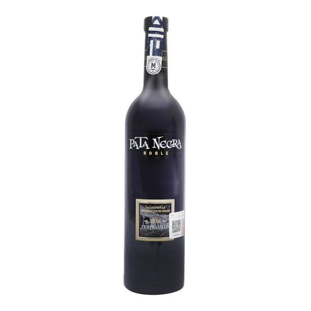 Pack de 4 Vino Tinto Pata Negra Valdepeñas Roble Tempranillo 750 ml Pata Negra Valdepeñas Roble Tempranillo