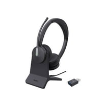 Yealink WH64 Dual - Headset - on-ear - DECT - wireless - Certified for Microsoft Teams