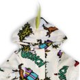 thumbnail image 3 of Holiday Grinch 1-Piece Colorful AOP Dog Coat for Your Furry Friend. Made of Cozy Micropolar Fleece, this 1-Piece Hooded Jacket is Soft and Cozy., 3 of 4